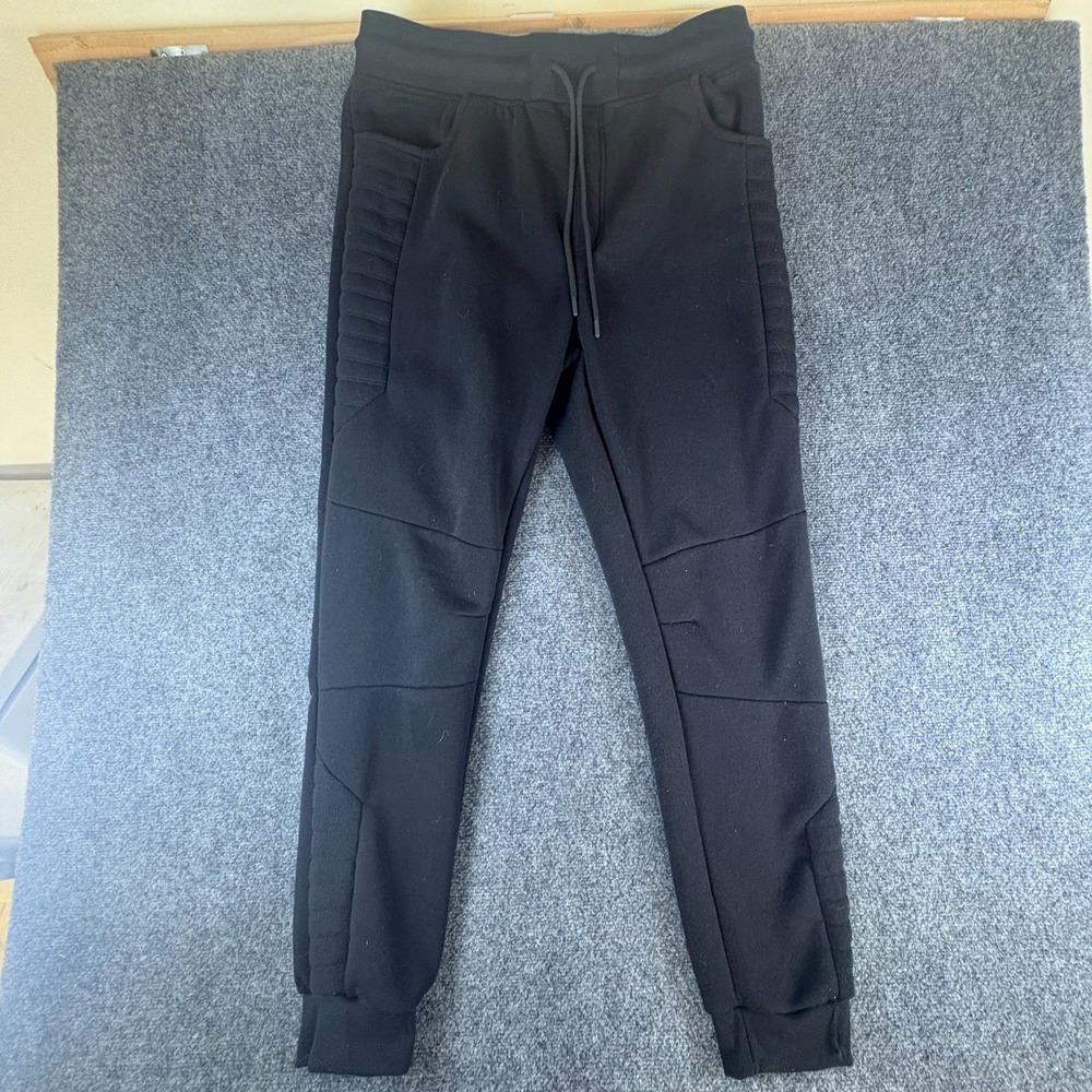Switch Remarkable Sweatpants Mens 34x30 Black Fleece Lined Cotton Tapered Leg